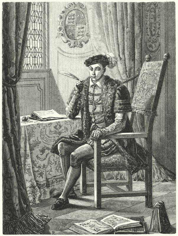 Edward VI, Koning van Engeland door German School