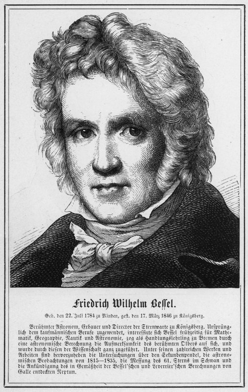 Friedrich Wilhelm Bessel (gravure) door German School