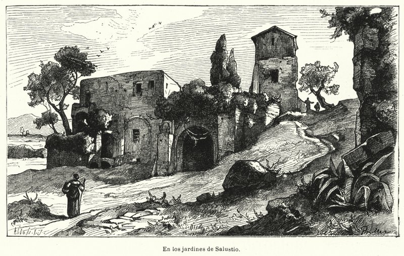 Tuinen van Sallust, Rome, Italië door German School