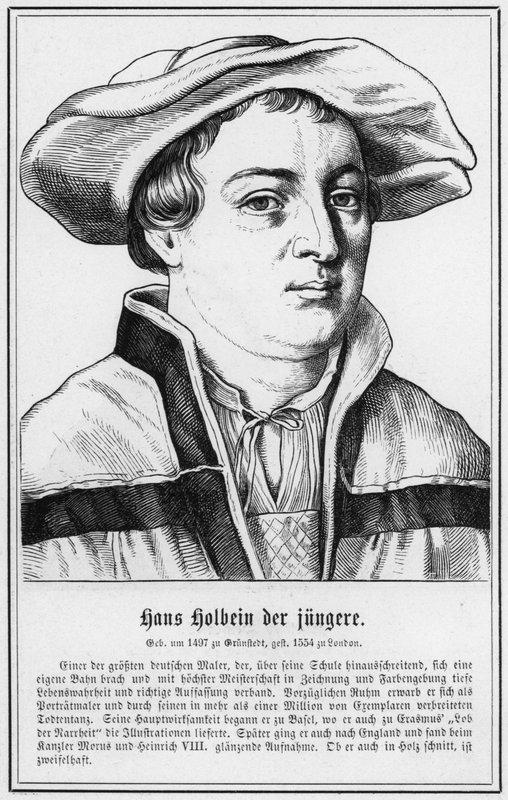 Hans Holbein de Jonge (gravure) door German School