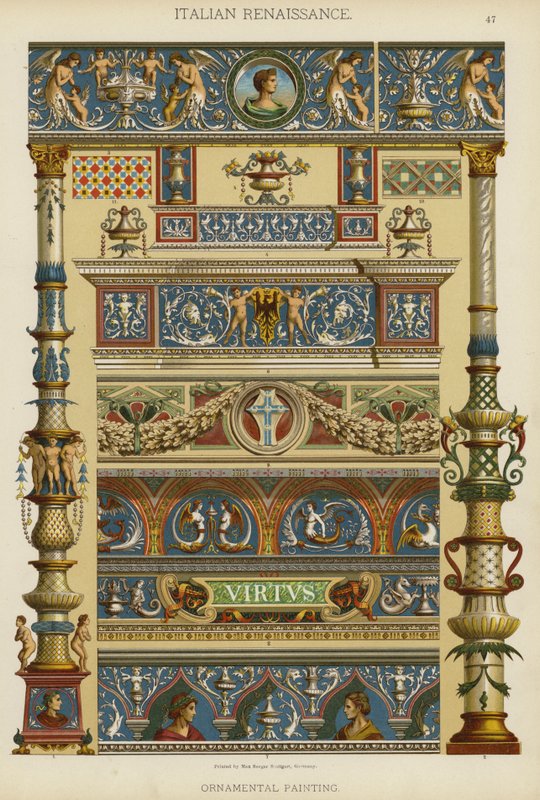 Italiaanse renaissance, decoratieve schilderkunst door German School