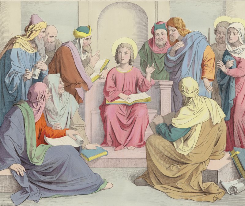 Jezus wordt gevonden in de Tempel door German School