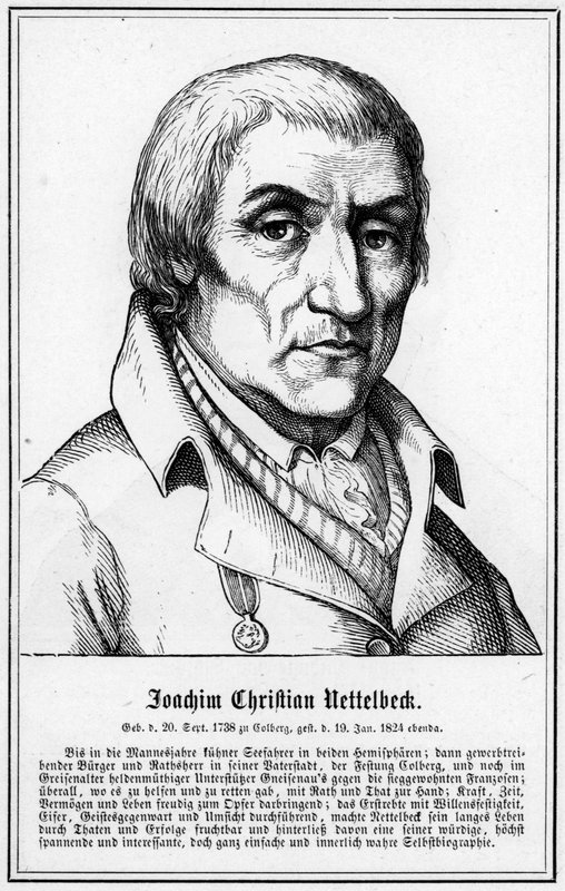 Joachim Christian Nettelbeck (gravure) door German School
