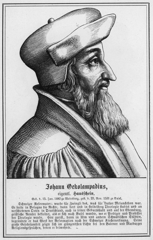 Johann Oekolampadius door German School