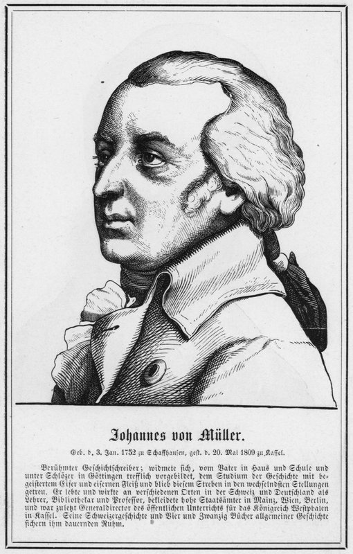 Johannes von Muller door German School