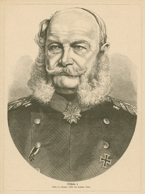 Kaiser Wilhelm I van Duitsland door German School