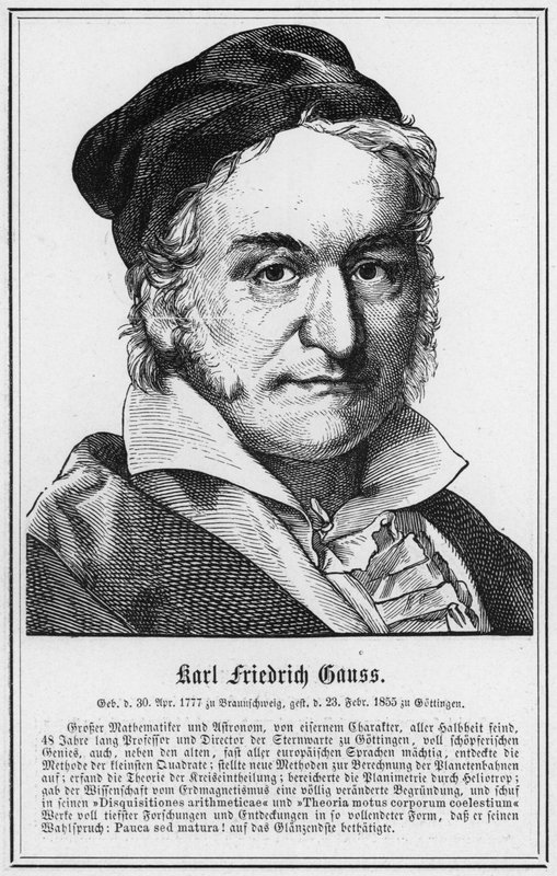 Karl Friedrich Gauss door German School