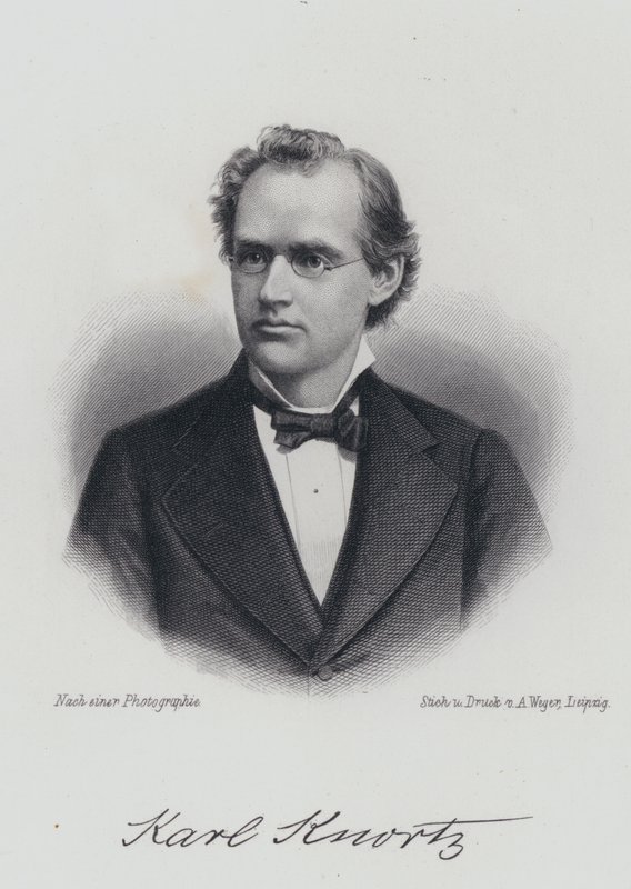 Karl Knortz, Duits-Amerikaanse auteur (gravure) door German School