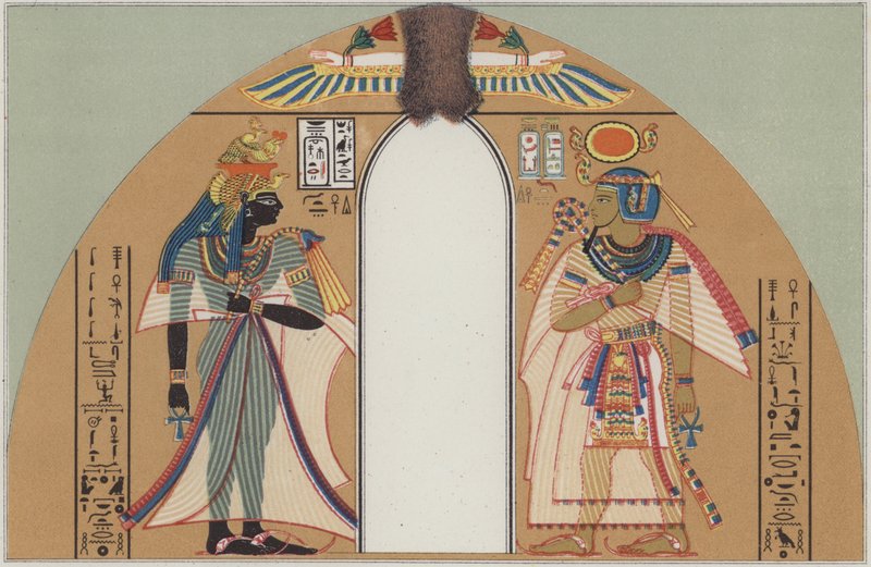 Koning Amenhotep I en zijn vrouw door German School