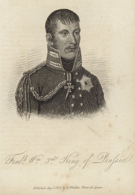 Koning Frederik Willem III van Pruisen door German School