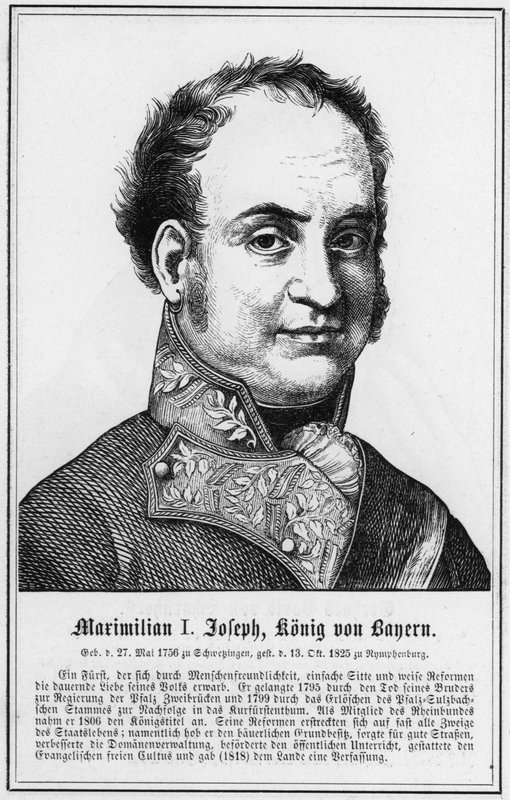 Maximiliaan I Jozef, Koning van Beieren door German School