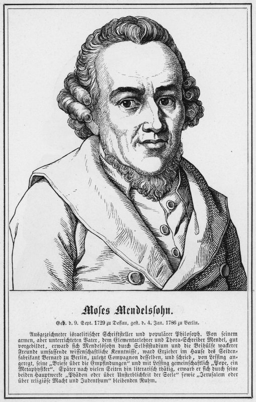 Moles Mendelssohn door German School