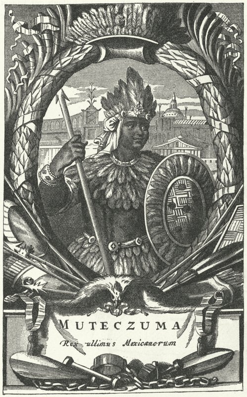 Montezuma II, Azteekse keizer door German School