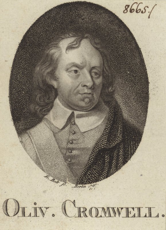 Oliver Cromwell door German School