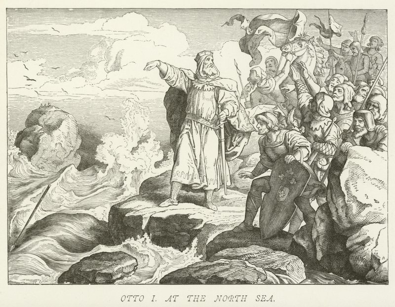 Otto I aan de Noordzee door German School