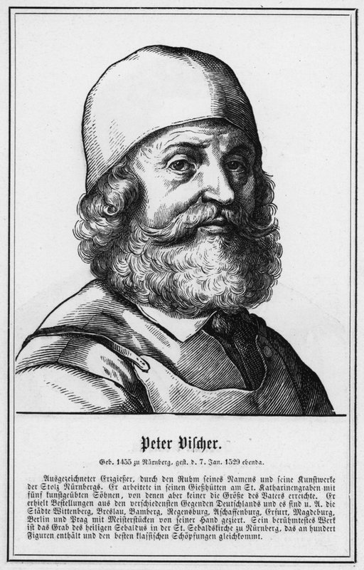 Peter Vischer (gravure) door German School