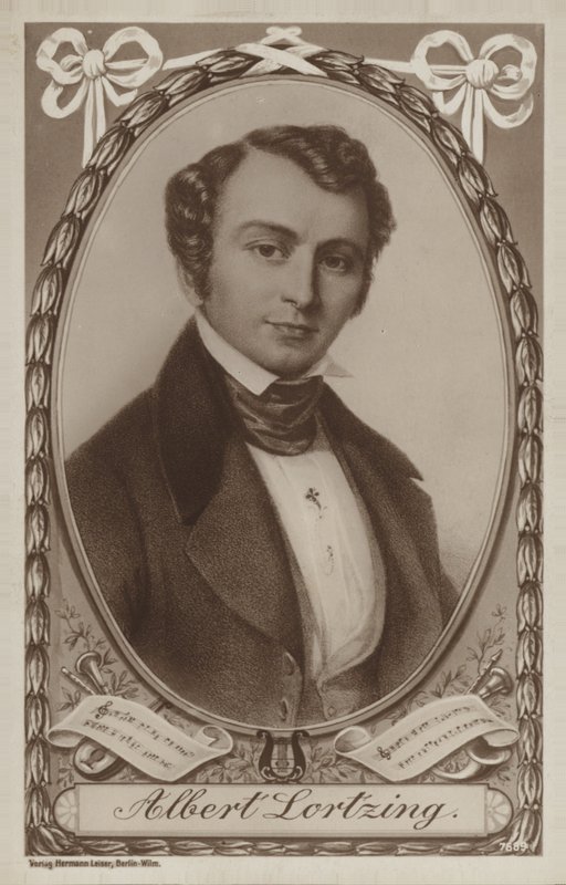 Portret van Albert Lortzing door German School