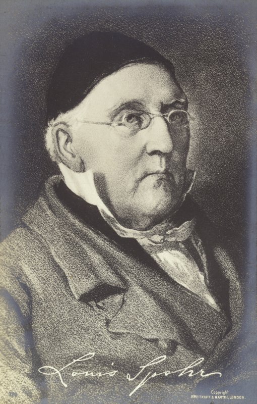 Portret van Louis Spohr door German School