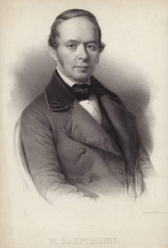 Portret van Moritz Hauptmann door German School