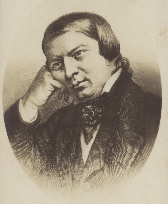 Portret van Robert Schumann door German School