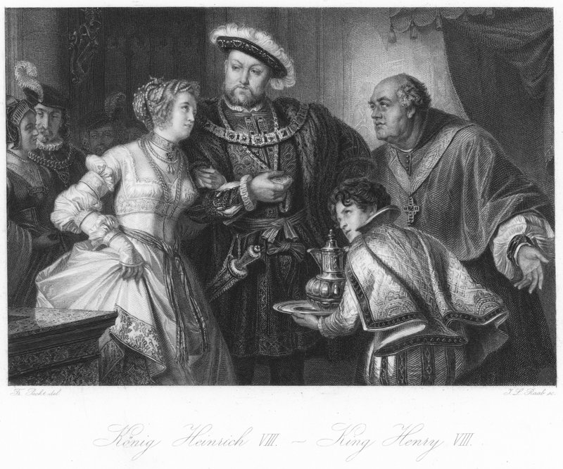 Scène uit Hendrik VIII door German School