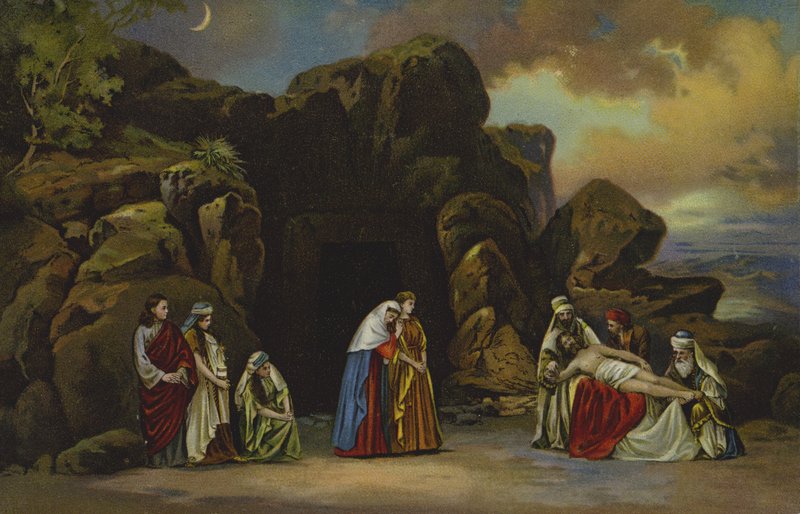 De graflegging van Christus door German School