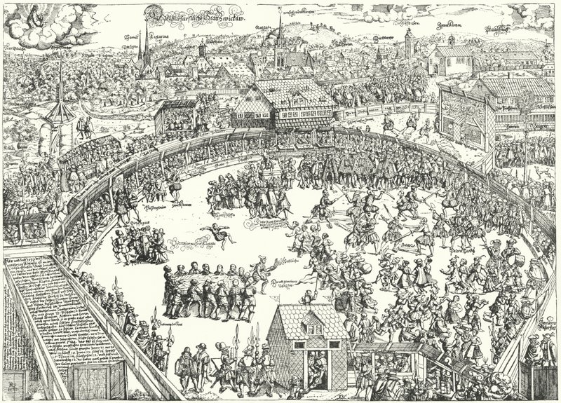 Toernooi in Zwickau, augustus 1573 door German School