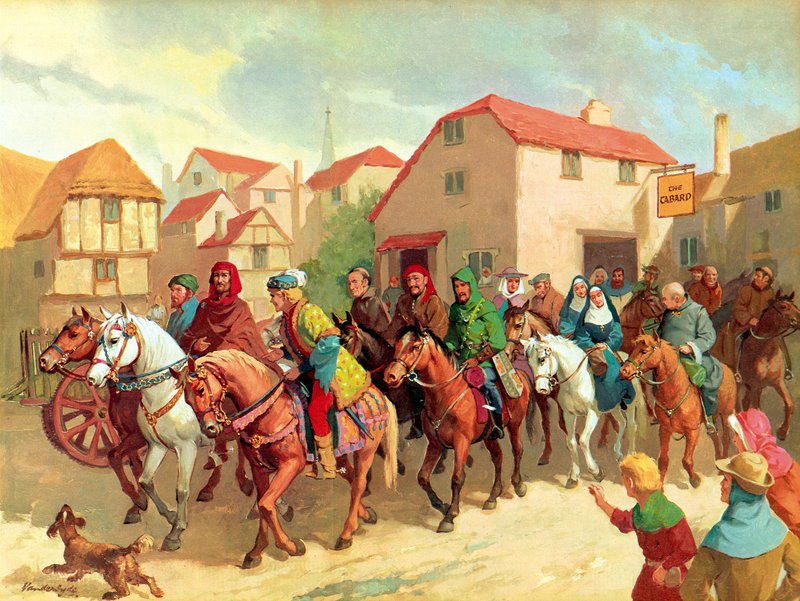 De pelgrims van Chaucer door Gerritt Vandersyde