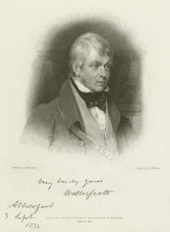 Sir Walter Scott door Gilbert Stuart Newton