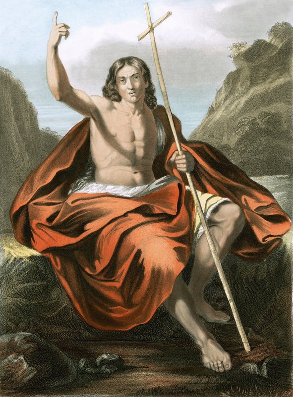 Johannes de Doper door Giovanni Francesco Barbieri