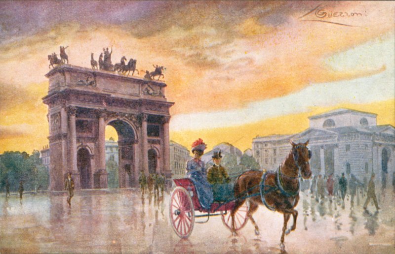 Milaan: Arco della Pace door Giovanni Guerzoni