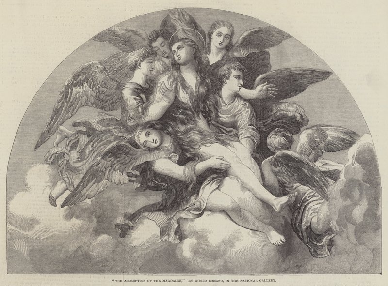 De tenhemelopneming van de Magdalena door Giulio Romano