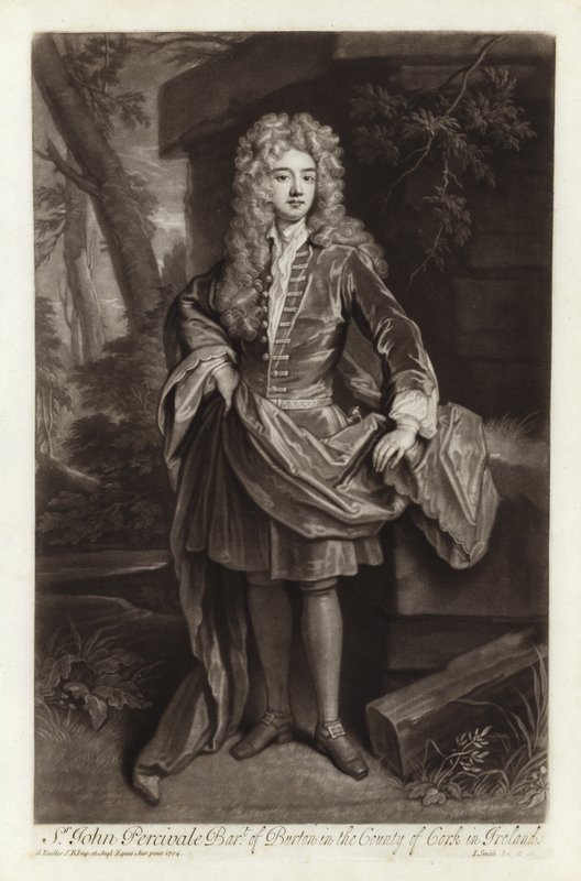 Portret van Sir John Percivale door Godfrey Kneller