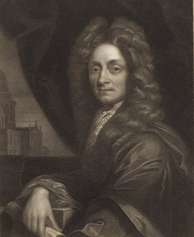 Sir Christopher Wren door Godfrey Kneller