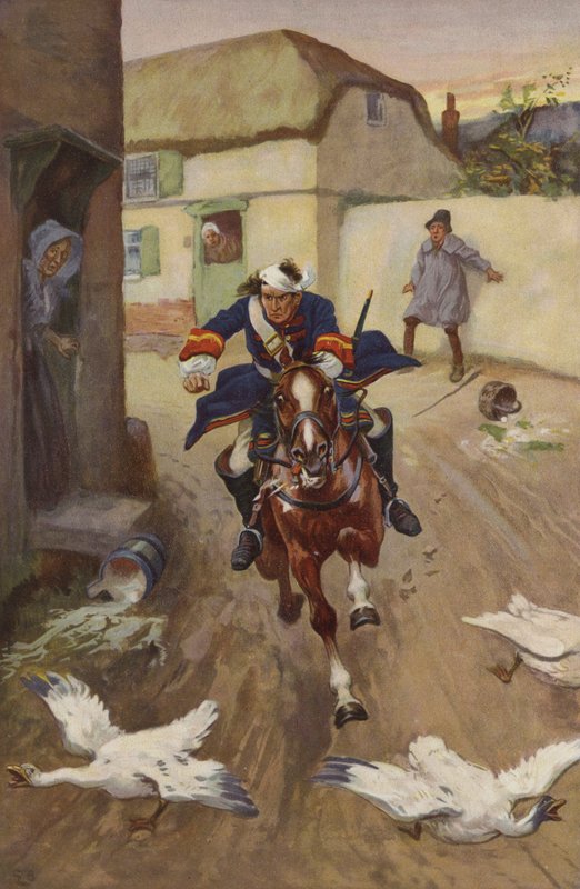 Vlucht door Gordon Frederick (after) Browne