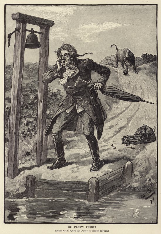 Hi! Veer! Veer! (gravure) door Gordon Frederick (after) Browne
