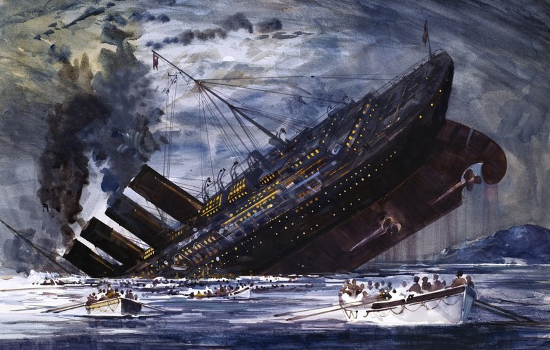 Het zinken van de Titanic door Graham Coton