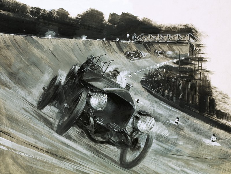 Ongeïdentificeerde motorrace door Graham Coton