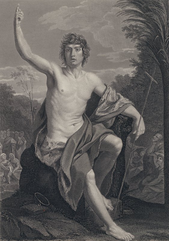 Johannes de Doper door Guido after Reni
