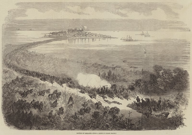 Slag bij Melazzo door Gustave Dore