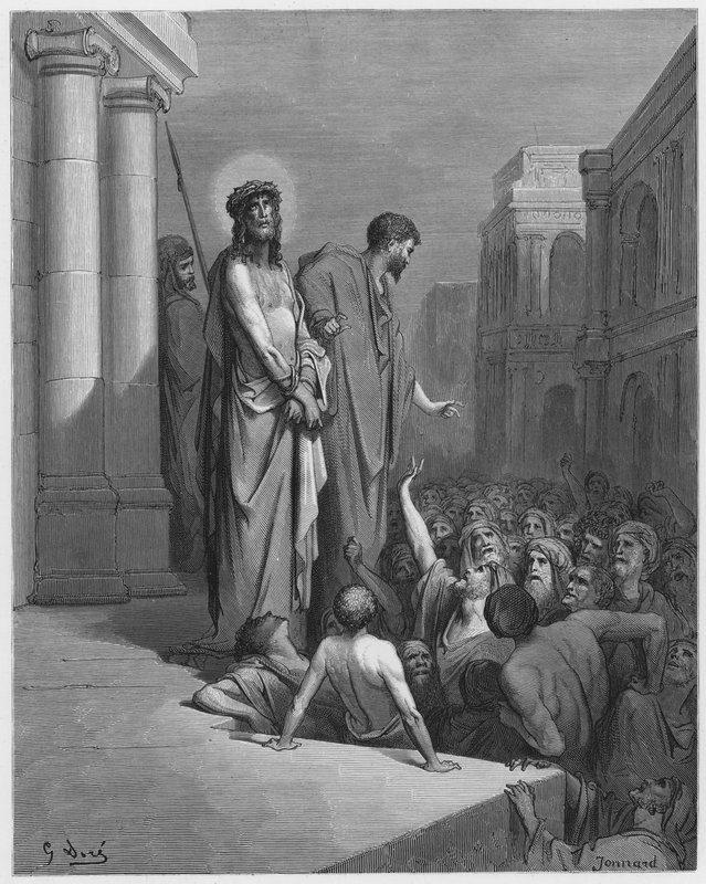 Christus gepresenteerd aan het volk door Gustave Dore