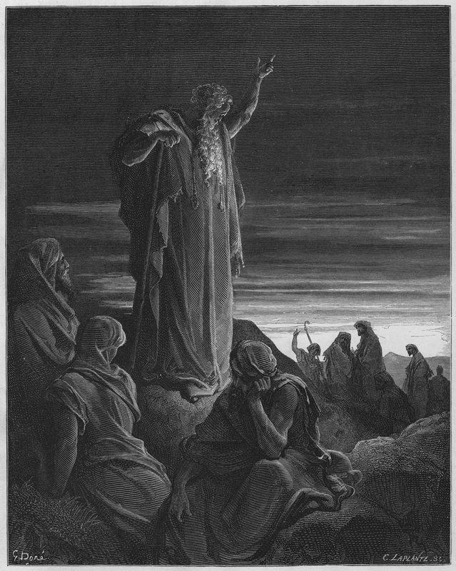 Ezechiël profeteert door Gustave Dore