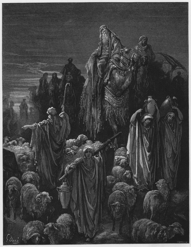 Jakob gaat naar Egypte door Gustave Dore
