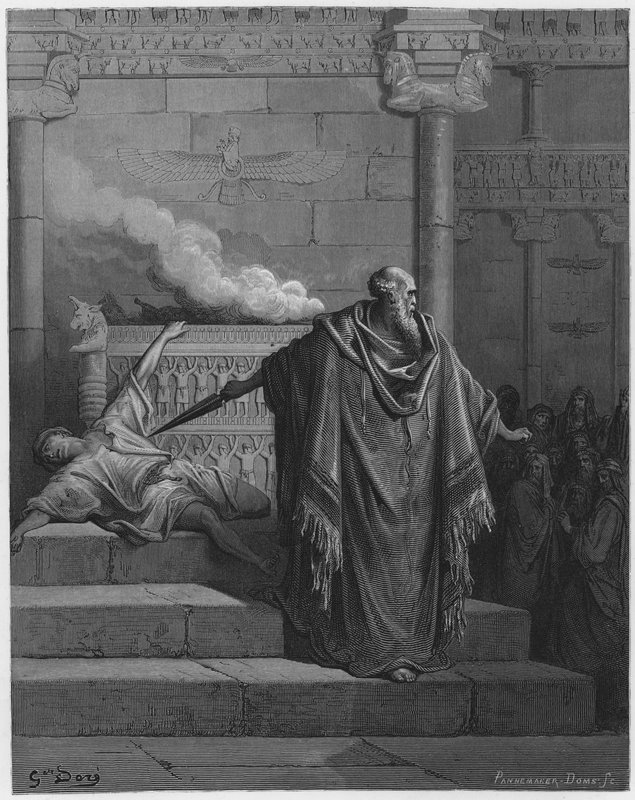 Mattathias en de afvallige door Gustave Dore
