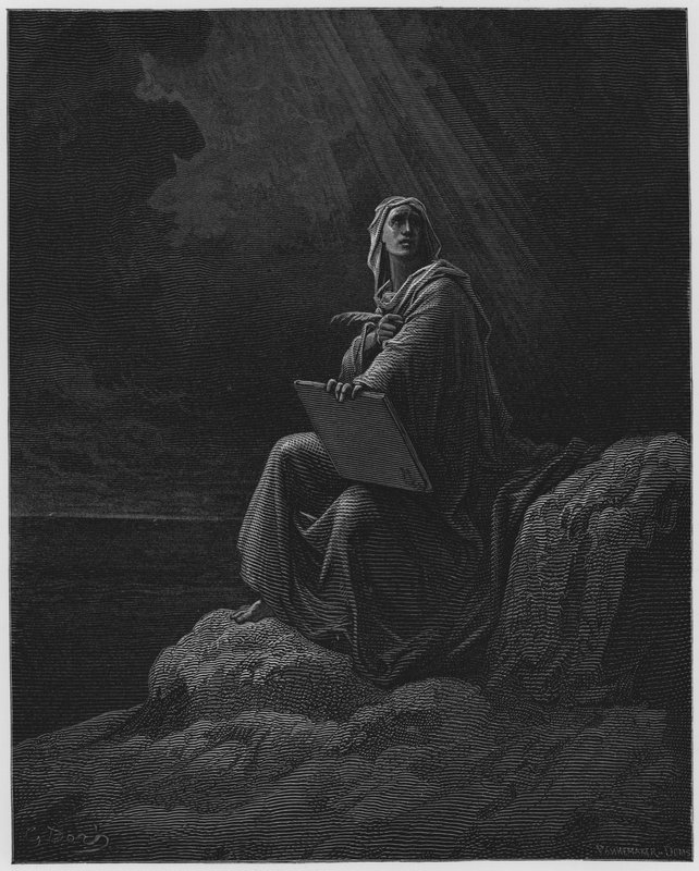 Johannes op Patmos door Gustave Dore