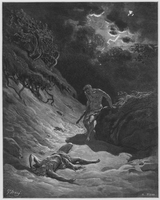 De dood van Abel door Gustave Dore