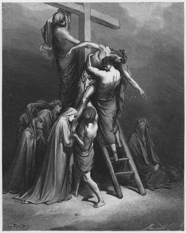 De kruisafneming door Gustave Dore