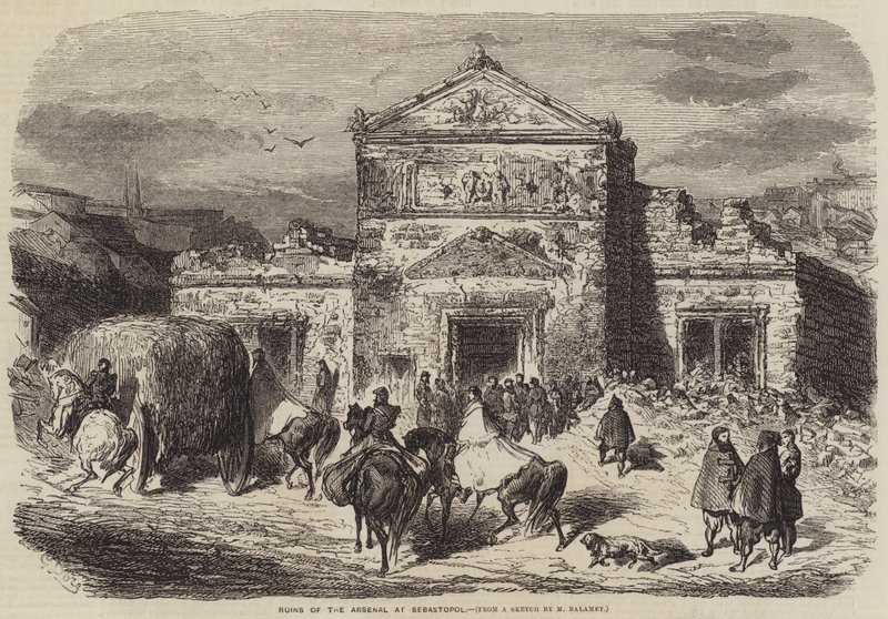 Ruïnes van het arsenaal in Sebastopol door Gustave Dore