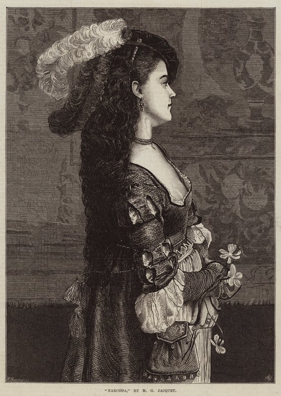 Narcissa door Gustave Jacquet
