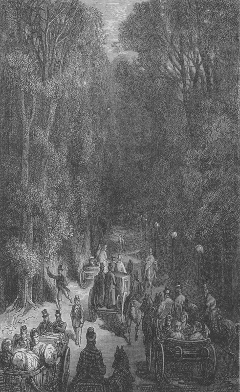 In de Wagen door Gustave after Dore